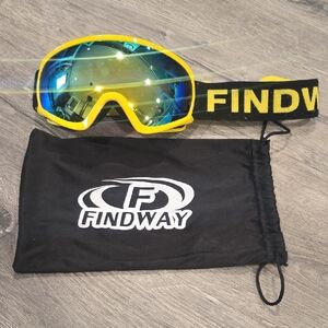 Kids Ski Goggles - Yellow and Black